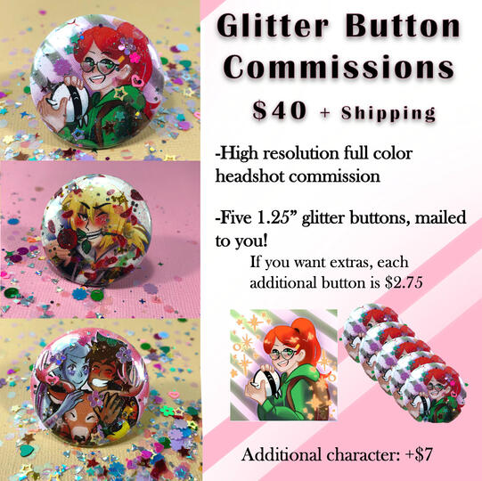 Glitter Buttons